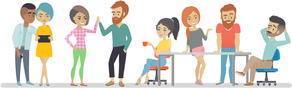 casual-coworkers-vector
