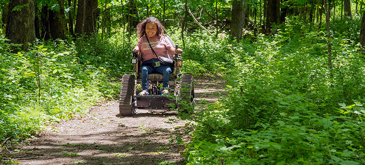 Track wheelchair increasing accessibility at Minnesota State Parks